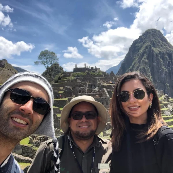 tourist in machu picchu