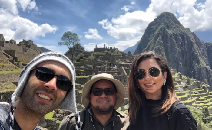 tourist in machu picchu