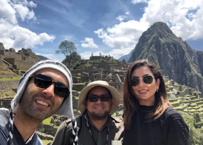 tourist in machu picchu