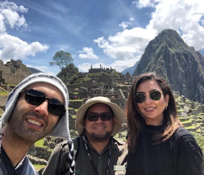 tourist in machu picchu