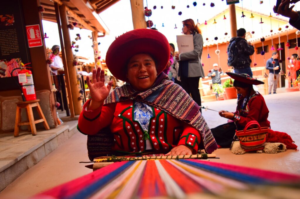 Traditional Chinchero weaver