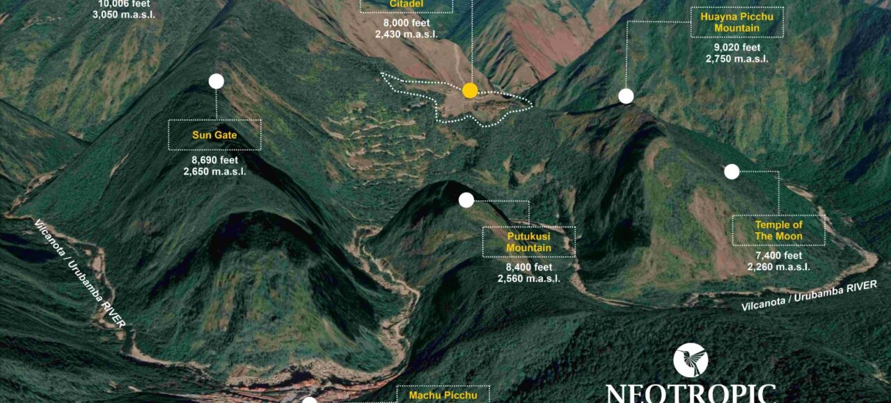 Elevation of Machu Picchu