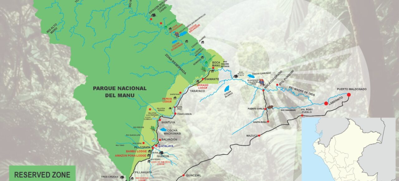 manu national park map