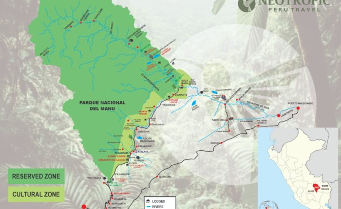 manu national park map