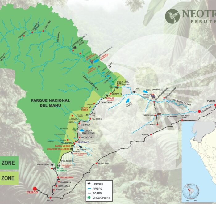 manu national park map